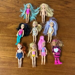Mattel Barbie Club Chelsea 6” Dolls Lot of 9